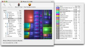 Disk Inventory - Utilitaire espace disque Mac